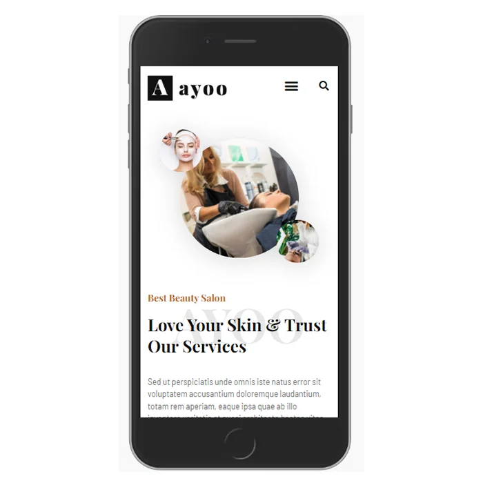 Mẫu thiết kế web Spa