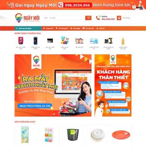 Thiết Kế Website Bán Hàng Gia Dụng MA-673