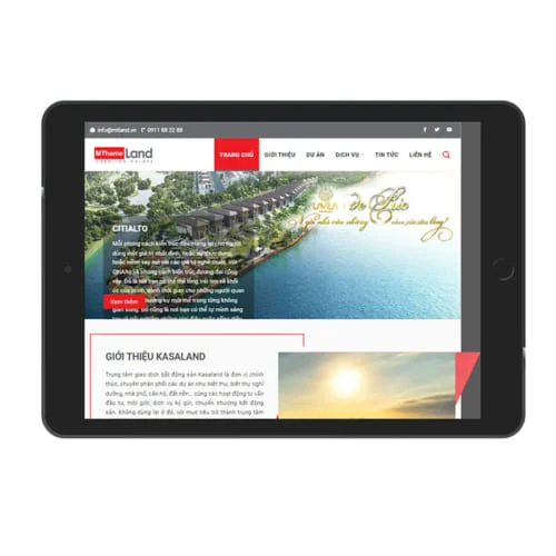 Mẫu Website Bất Động Sản MA-676