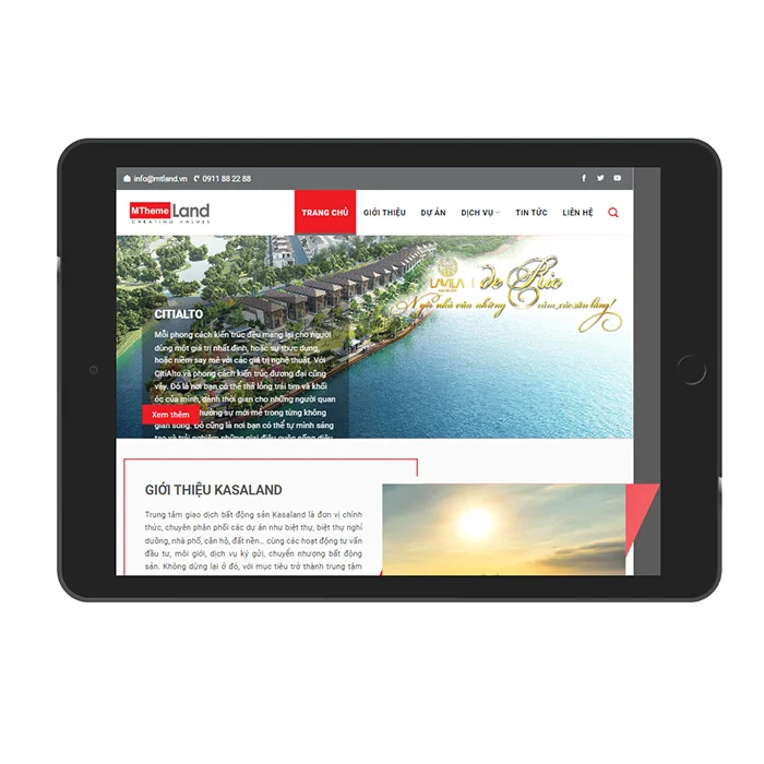 Thiết Kế Website Bất Động Sản MA-676
