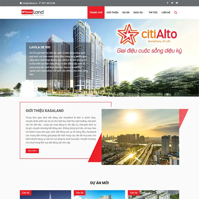 Thiết Kế Website Bất Động Sản MA-676