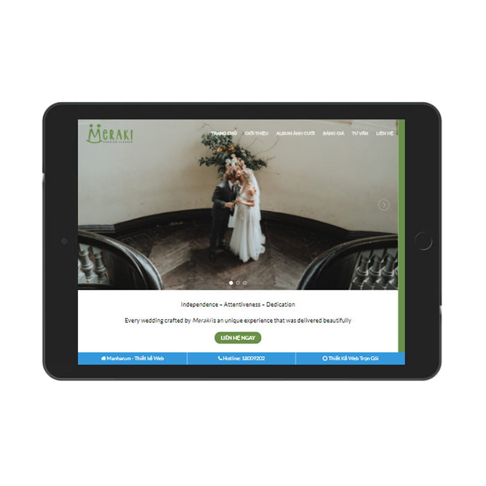 Mẫu website chụp ảnh cưới đẹp