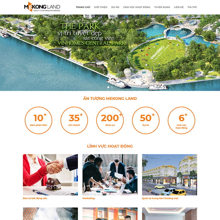 Template website công ty bất động sản