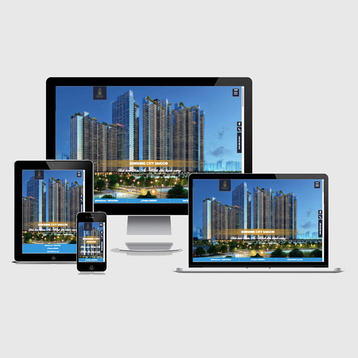 Thiết kế mẫu web bất động sản trọn gói giá rẻ