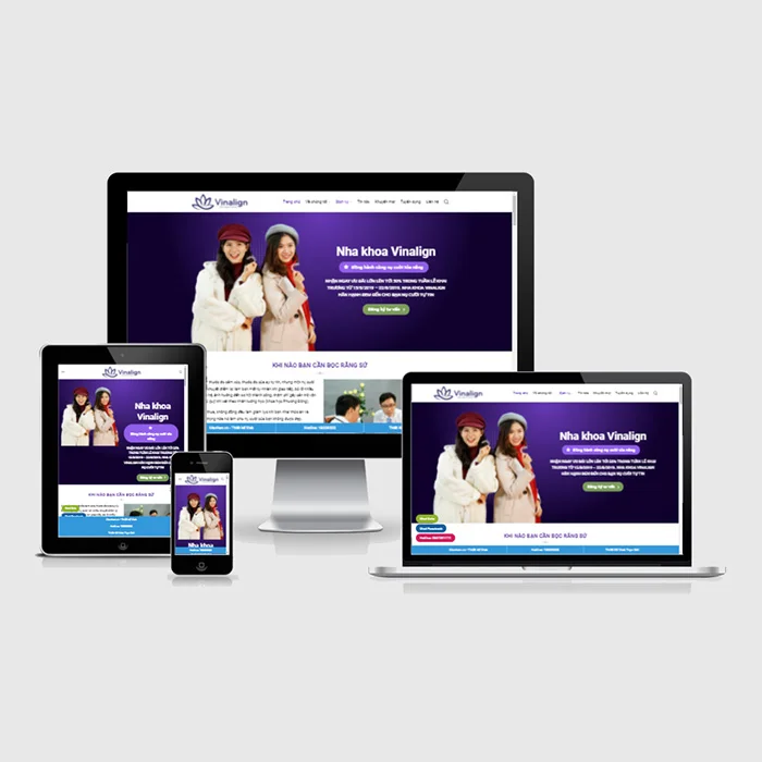 Thiết kế mẫu web nha khoa chuyên nghiệp
