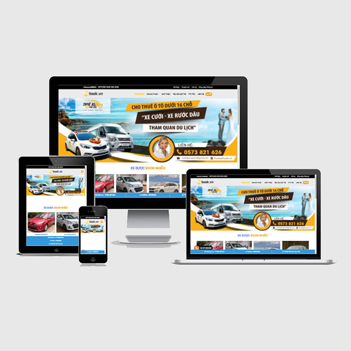 Thiết kế mẫu website cho thuê xe