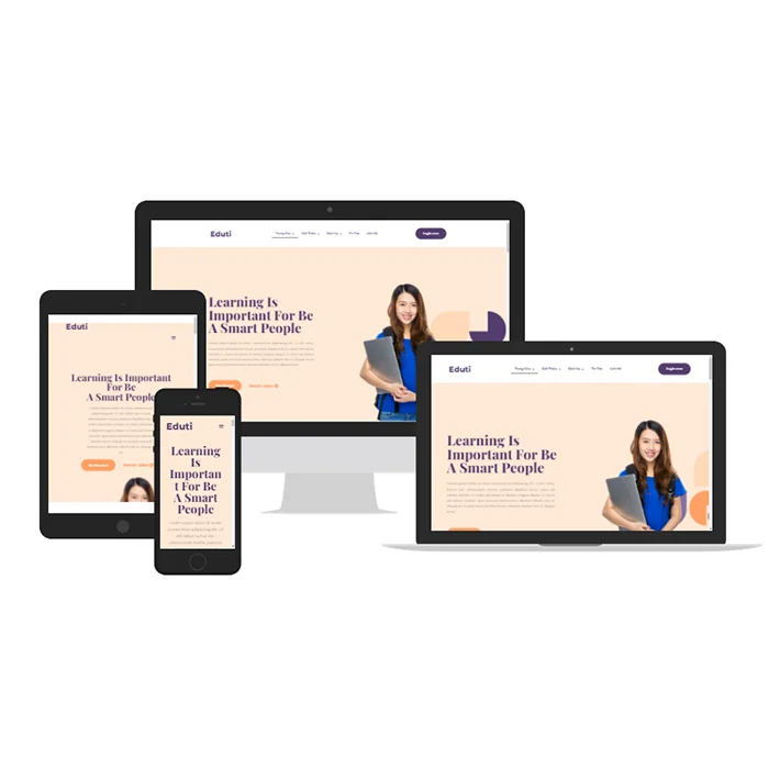 Thiết kế trang website học trực tuyến
