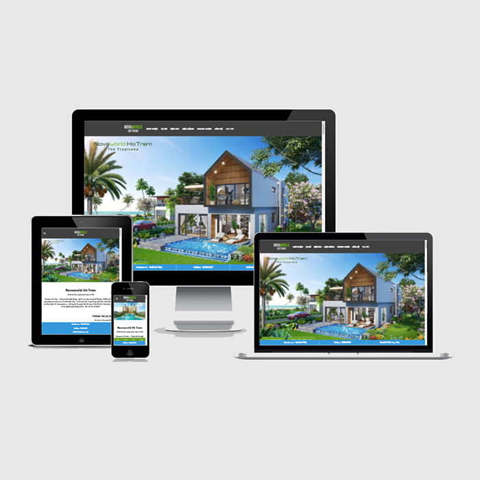 Thiết kế web giới thiệu bất động sản trọn gói
