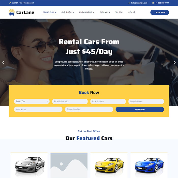 Thiết kế website bán ô tô chuyên nghiệp