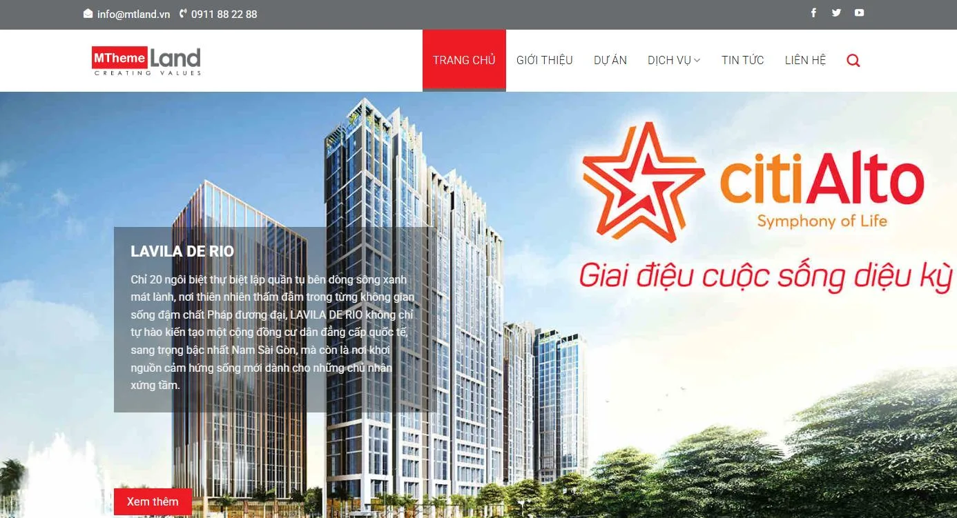Thiết Kế Website Bất Động Sản MA-676