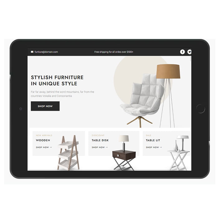 Thiết kế website cửa hàng bán đồ nội thất