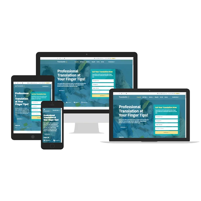 Thiết kế website dịch thuật chuyên nghiệp