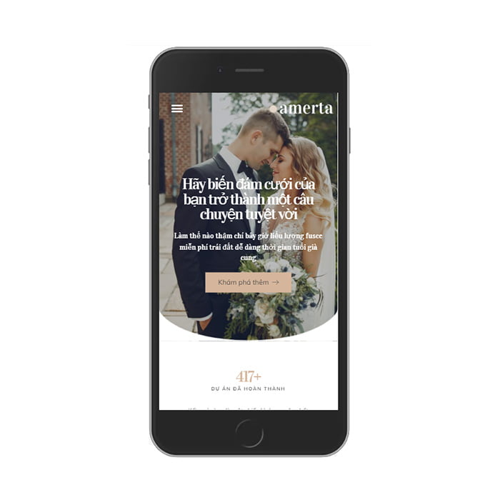 Thiết kế website dịch vụ đám cưới