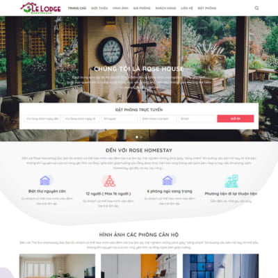 Thiết kế website dịch vụ homestay