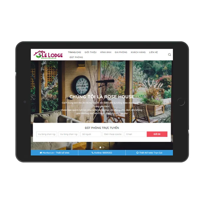 Thiết kế website dịch vụ homestay