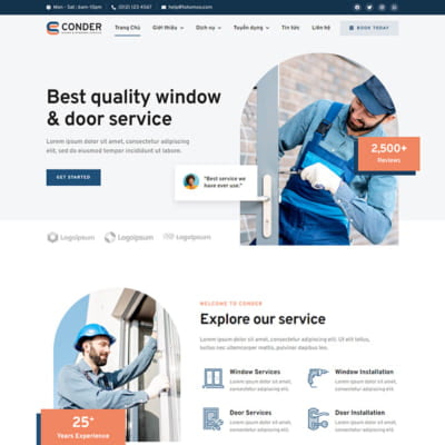 Thiết kế website dịch vụ sửa chữa nhà
