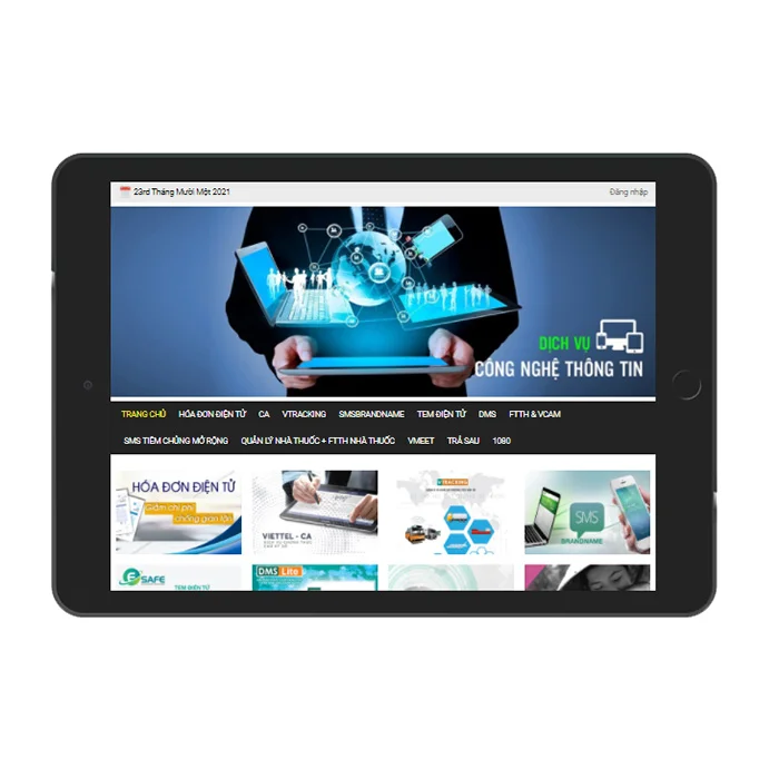 Thiết kế website dịch vụ viễn thông