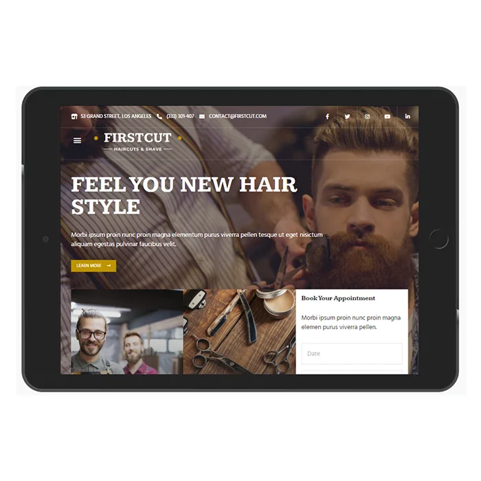 Thiết kế website Salon tóc chuyên nghiệp