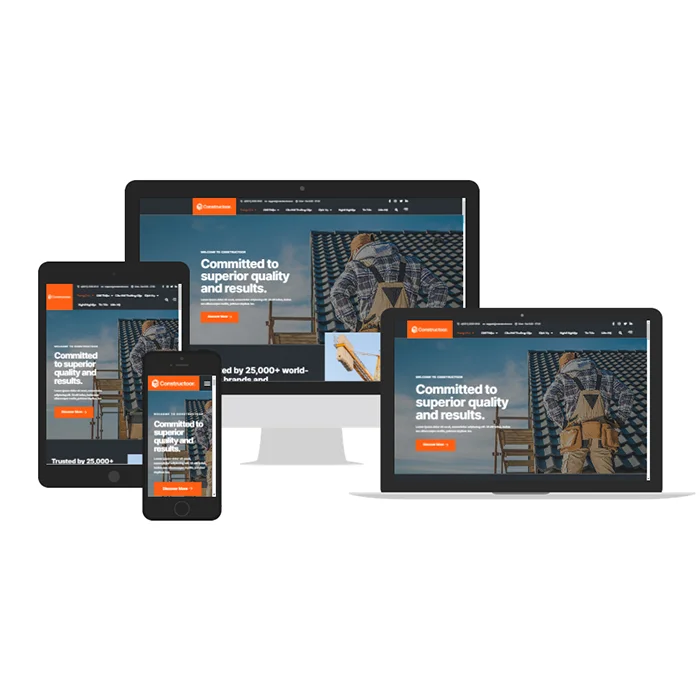 Thiết kế website thi công kiến trúc, nội thất