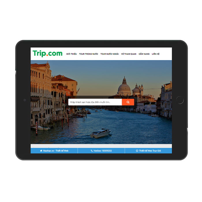 Thiết kế website tour du lịch giá rẻ uy tín