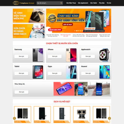 Thiết kế website trung tâm sửa điện tử