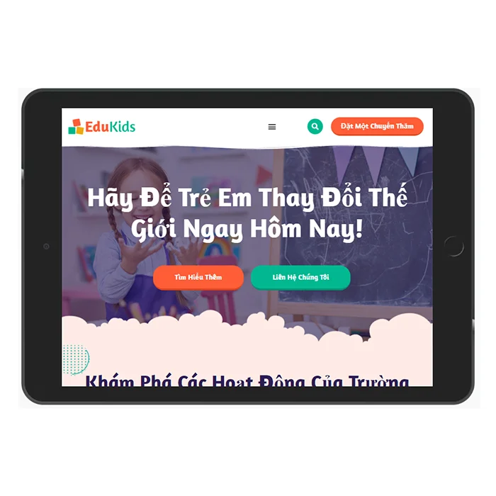 Thiết kế website trường mầm non