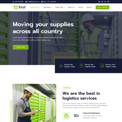Thiết Kế Website Vận Tải, Vận Chuyển Uy Tín