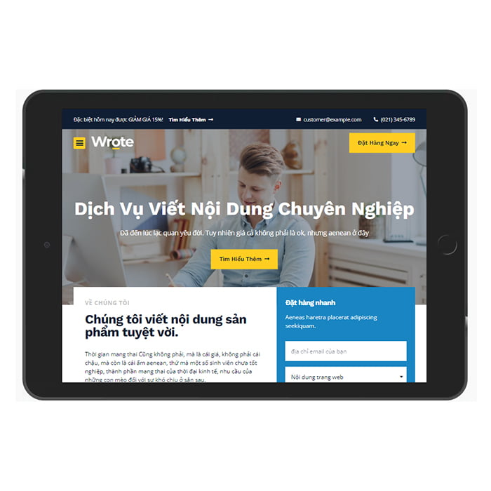 Website cung cấp dịch vụ viết bài