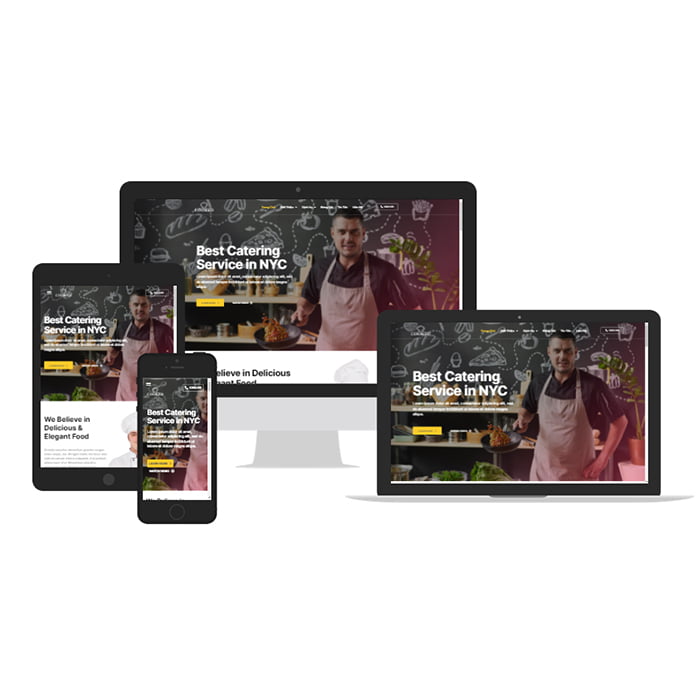 Website dịch vụ ẩm thực, nhà hàng