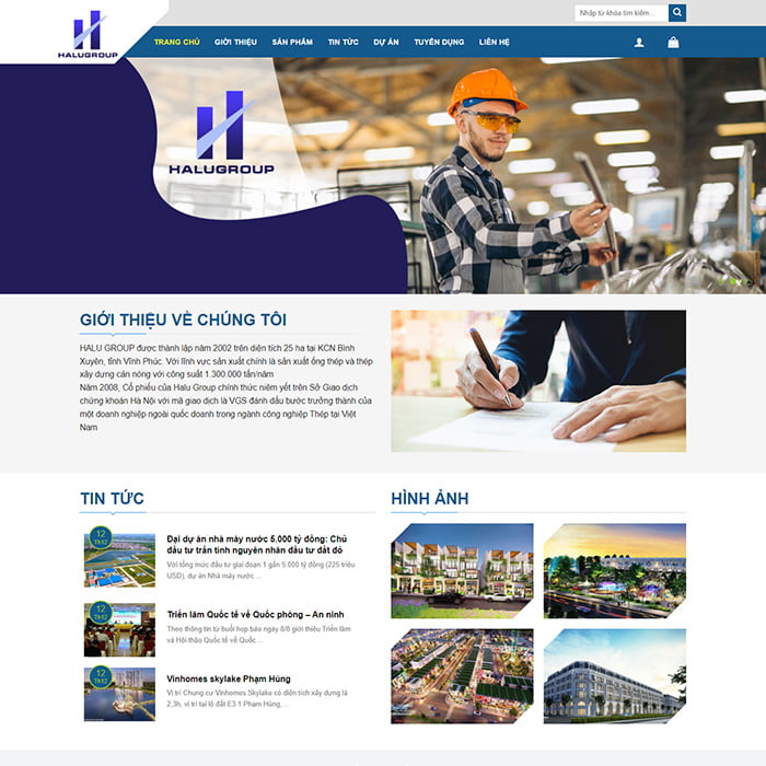 Thiết kế website bán vật liệu xây