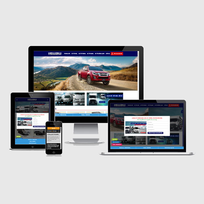 Thiết kế website bán xe tải