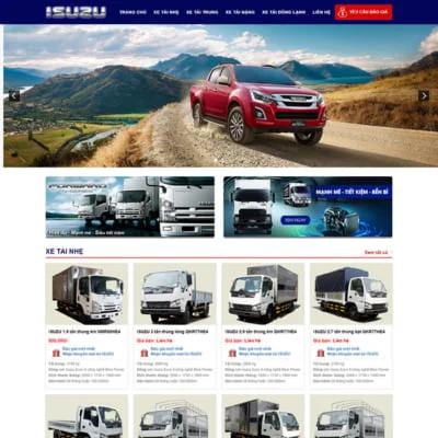 Thiết kế website bán xe tải