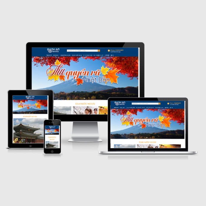 Thiết kế website dịch vụ du lịch