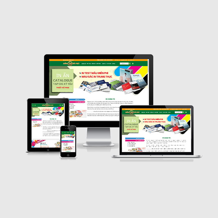 Thiết kế website dịch vụ In Ấn