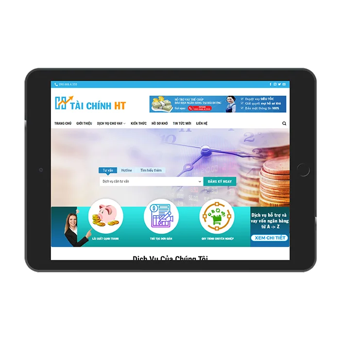 Thiết kế website dịch vụ ngân hàng uy tín