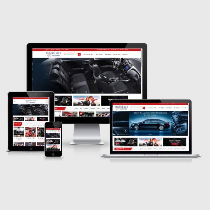 Thiết kế website dịch vụ nội thất ô tô