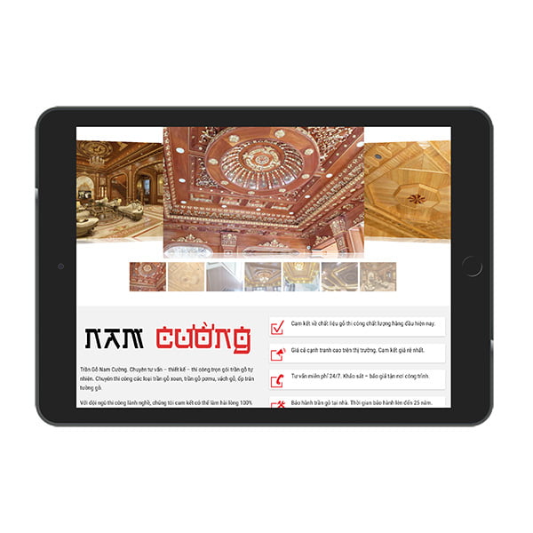 Thiết kế website dịch vụ sàn gỗ