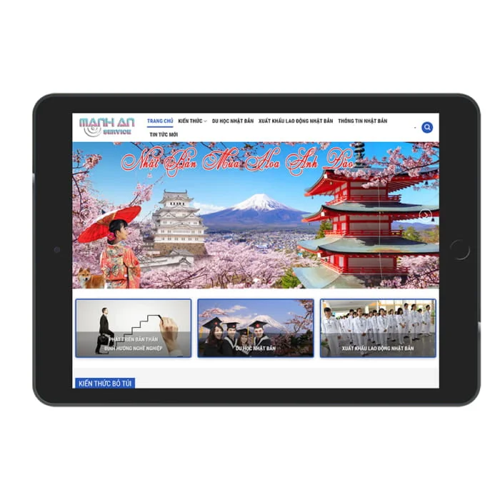 Thiết kế website du học