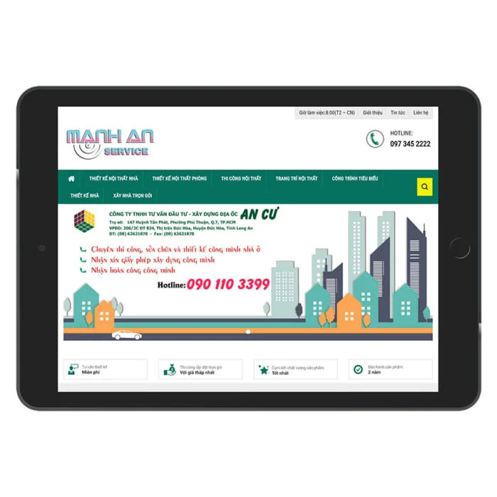 Thiết kế website kiến trúc nội thất
