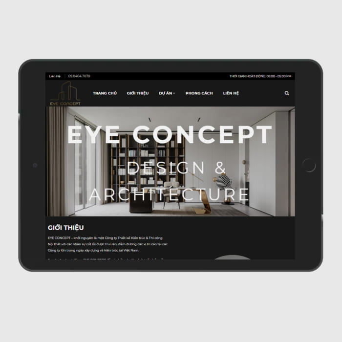 Thiết kế website kiến trúc xây dựng uy tín