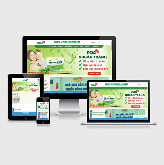 Thiết kế website kinh doanh dược phẩm