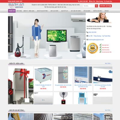 Thiết kế website kinh doanh vật liệu xây dựng