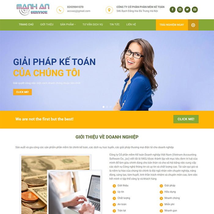 Thiết kế website thành lập công ty chuẩn SEO