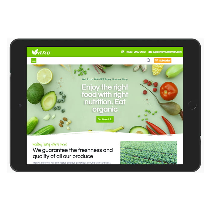 Thiết kế website thực phẩm sạch