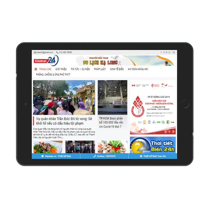 Thiết kế website tin tức kinh tế xã hội