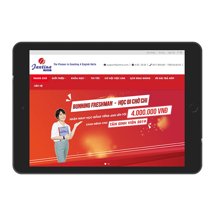 Thiết kế website trung tâm anh ngữ