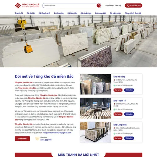 Thiết Kế Website Tổng Kho Đá MA-693