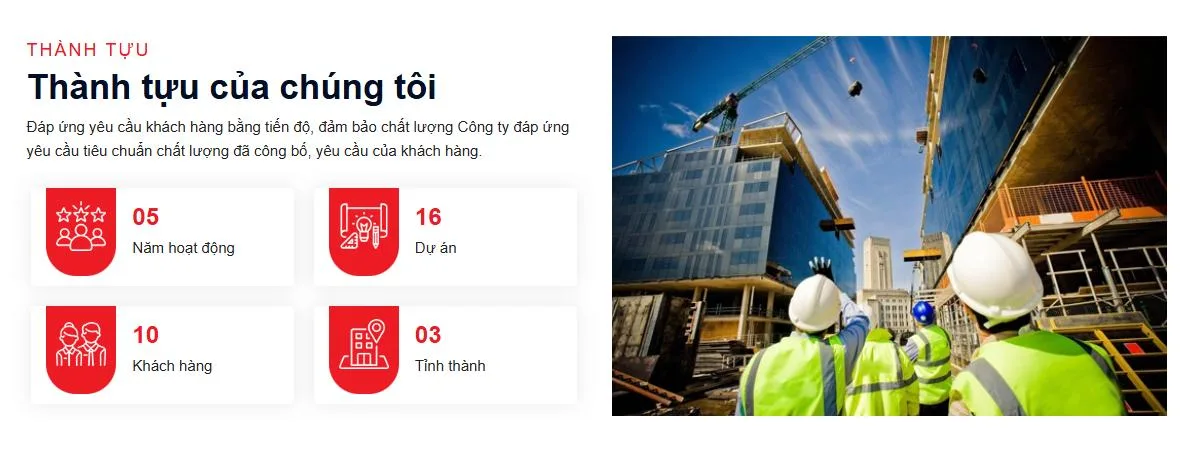 Thiết Kế Website Xây Dựng MA-683