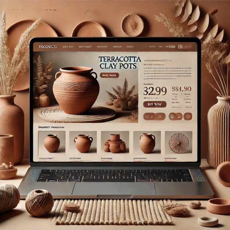 Thiết Kế Website Chậu Gốm Đất Nung – Biến Nghệ Thuật Thủ Công Thành Thương Mại Số