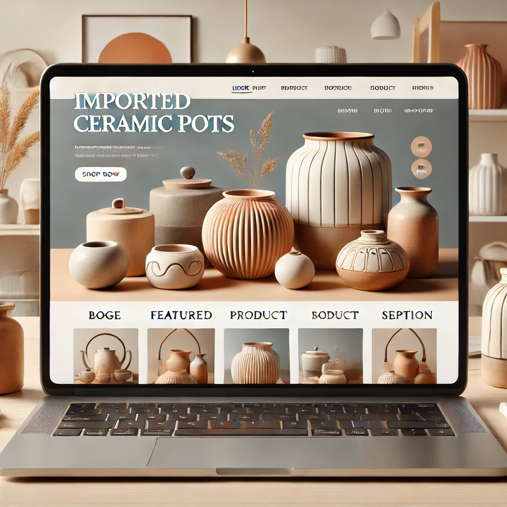 Thiết Kế Website Chậu Gốm Nhập Khẩu – Nâng Tầm Thương Hiệu Thủ Công Mỹ Nghệ